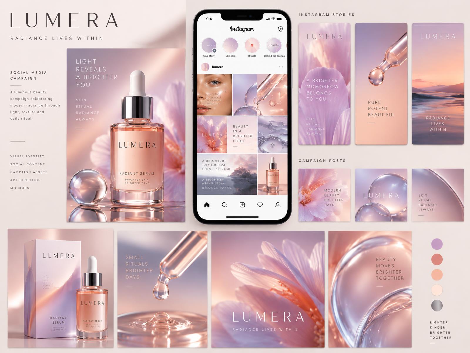 Beauty Brand Social Media Campaign presentation