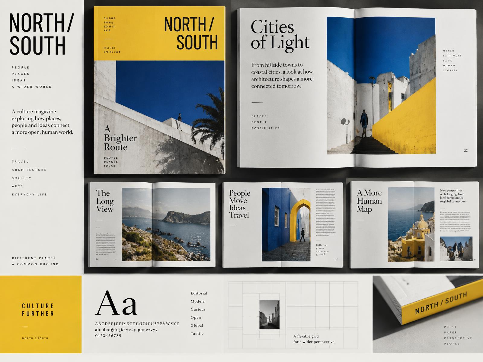 North / South Editorial Design presentation
